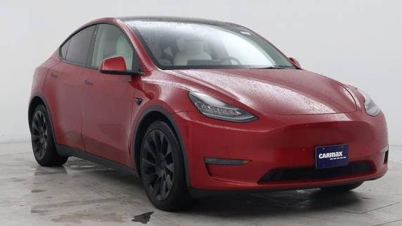TESLA MODEL Y 2021 5YJYGDEE0MF099078 image